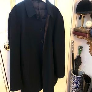 Ralph Lauren wool overcoat with down filled lining